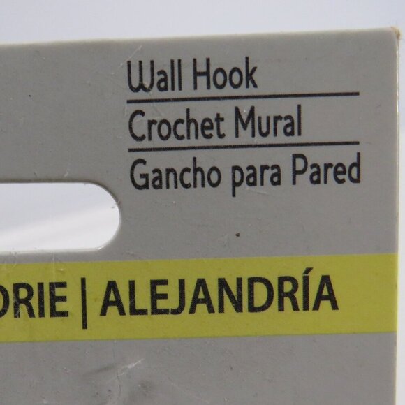 Victorian style Metal Wall Hook with glass & enamel knob - Picture 11 of 13